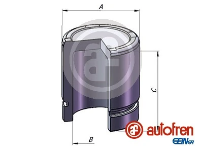 Piston, brake caliper